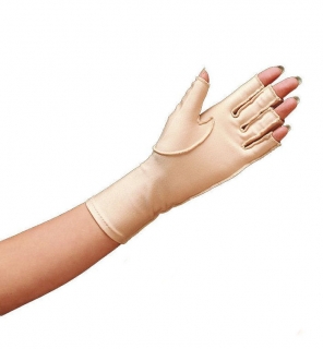 Edema glove open finger over the wrist length - right L