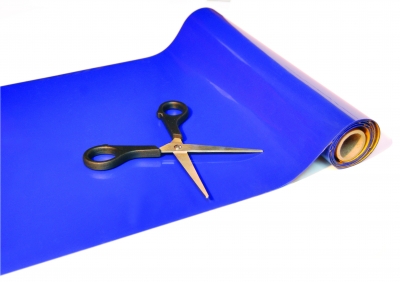 Anti-slip rol - 2 m x  20 cm blauw