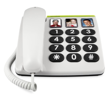 PhoneEasy 331ph Téléphone pour personnes âgées avec 3 touches photo