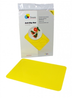 Anti-slip matten rechthoekig - geel 45 x 38 cm