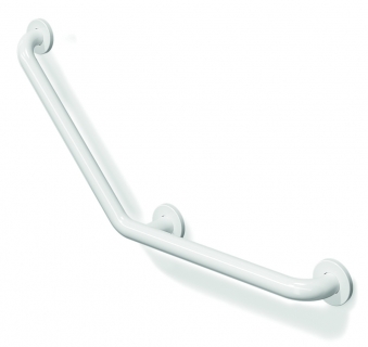 135° Angled Grab Bar - 400 x 400 mm 3 mounting points, left