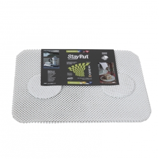 Tablemat and coaster set - white