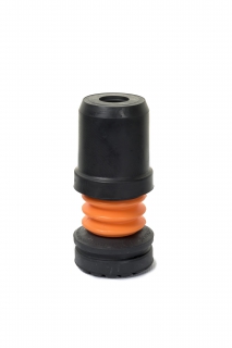Flexyfoot stokdop - 25 mm zwart