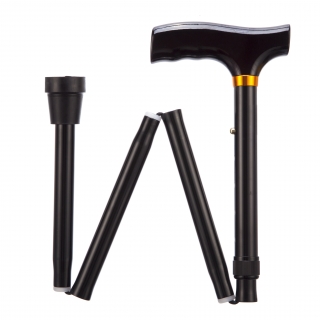 Adjustable Walking Sticks - Folding - black 74 - 84 cm