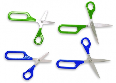 Long Loop Self Opening Scissors - rounded end 45 mm right