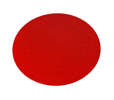 Anti-Slip Circular Coasters - red 19 cm 